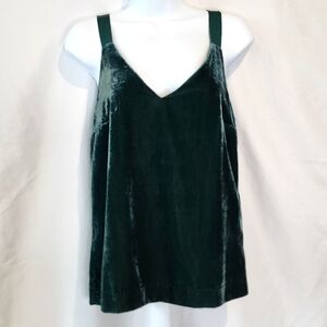 J.Crew NWT Womens Drapey Velvet Top Size XS Forest‎ Indie Green NYE Holiday Lux